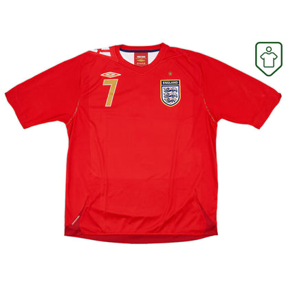England Umbro Away Shirt Beckham #7 2006-08